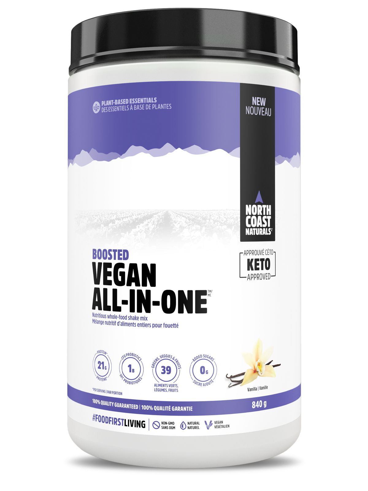 Boosted Vegan All-in-one - 840g - Vanilla
