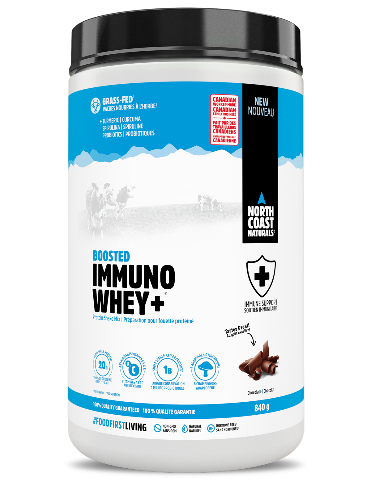 Boosted Immuno Whey - 840g - Chocolate