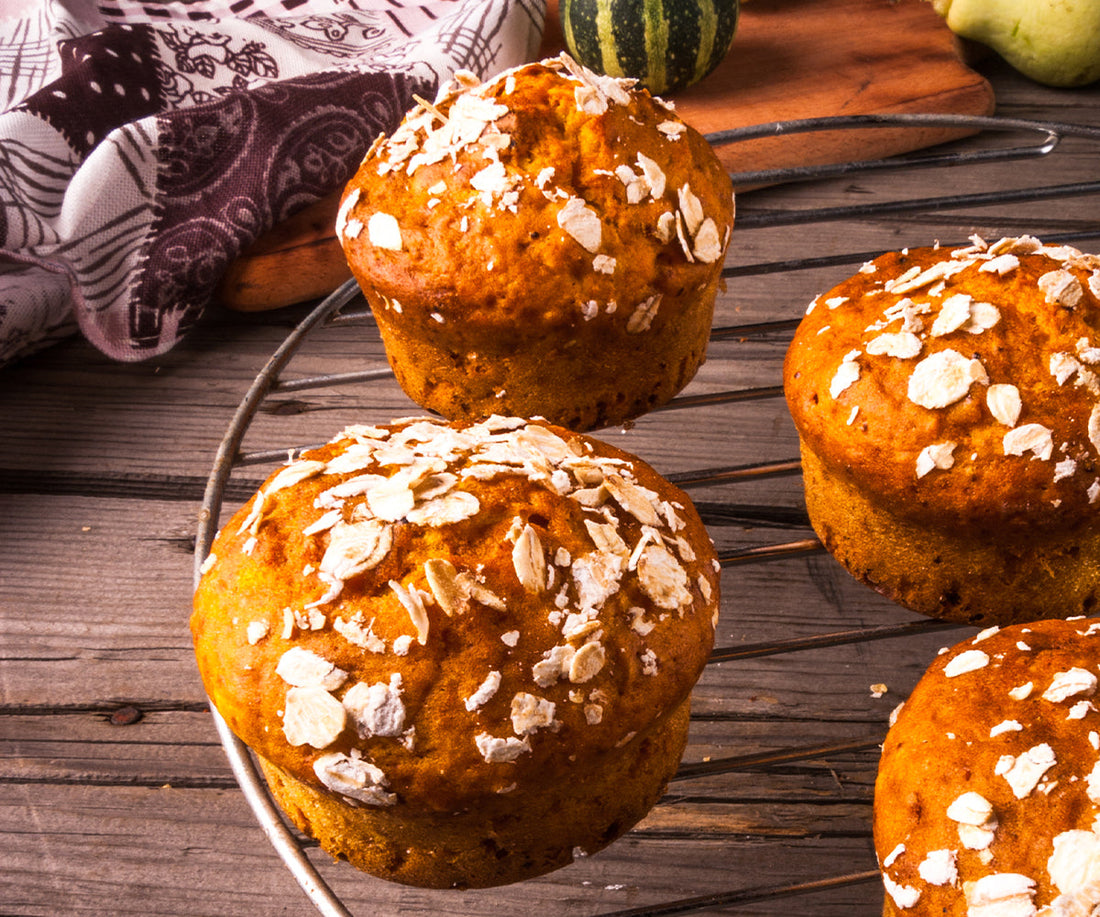 Pumpkin Oatmeal Muffins