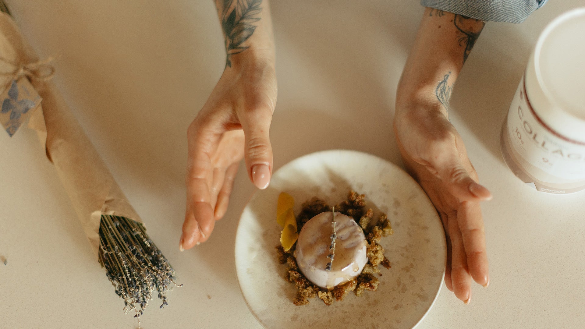 Lavender Cashew Cheesecake