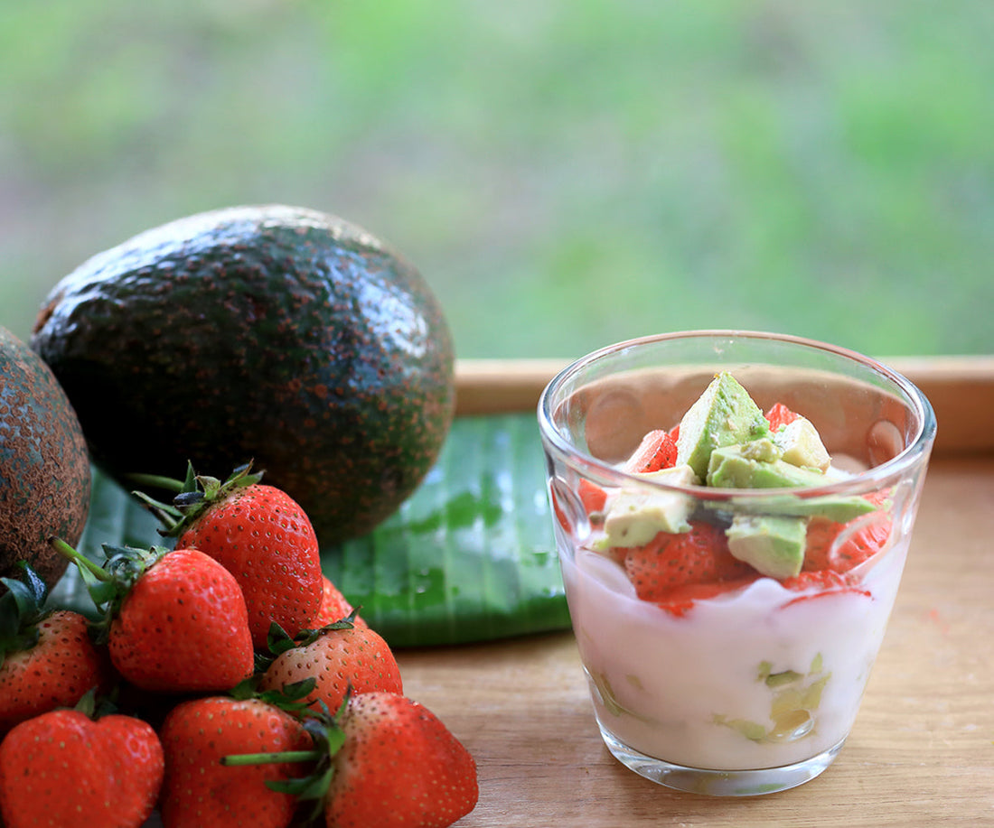Strawberry Avocado Breakfast "Ice Cream" Recipe