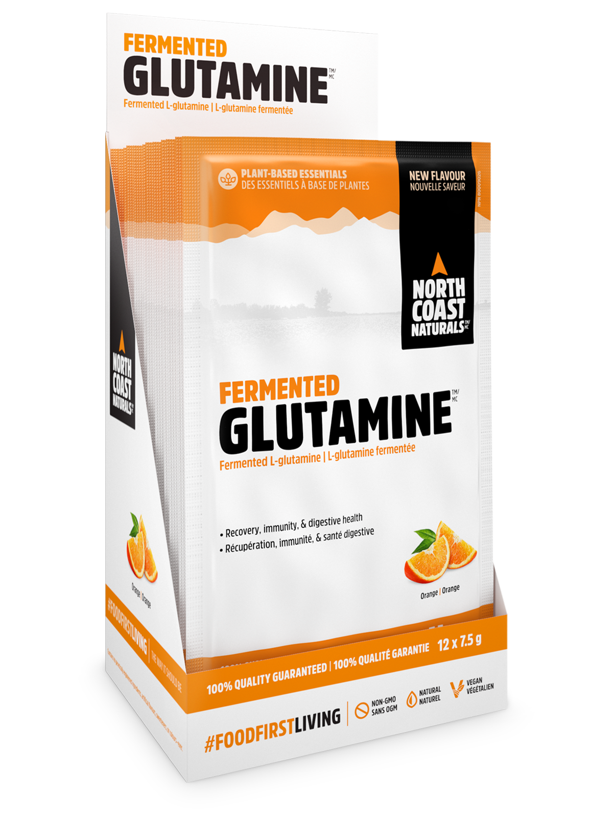 Fermented Glutamine - 12 x 7.5g - Orange