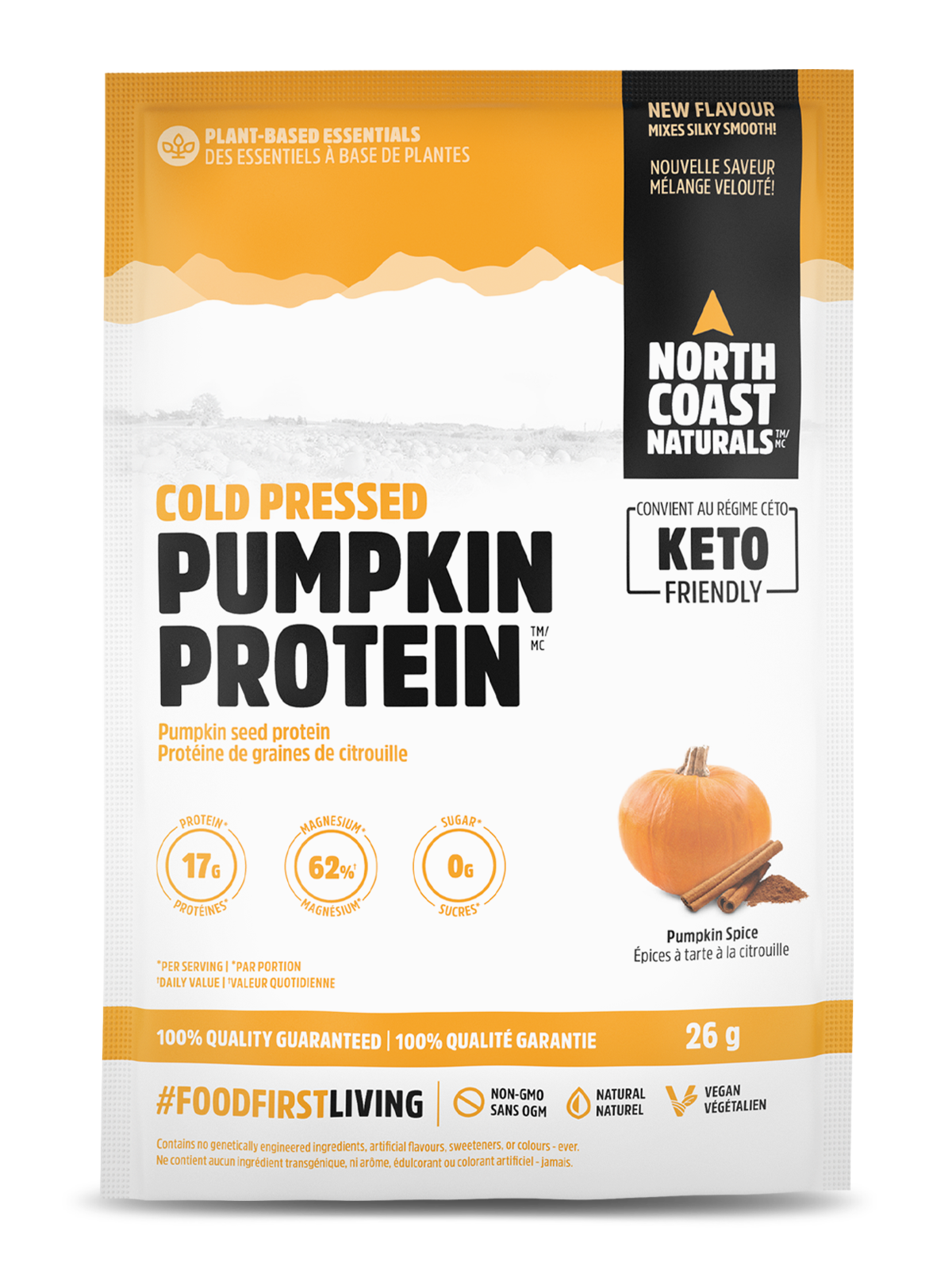 Cold Pressed Pumpkin Protein - 26g - Pumpkin Spice