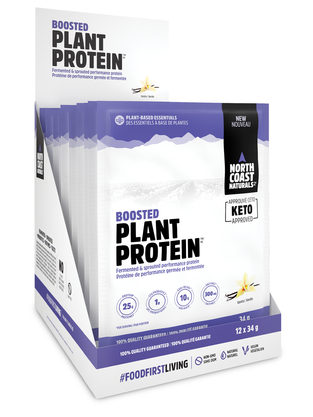Boosted Plant Protein - 12 x 34g - Vanilla