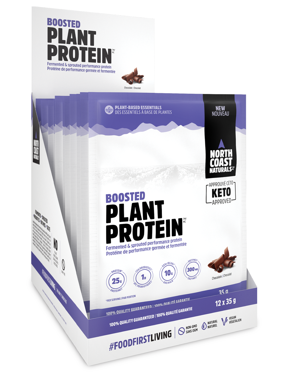 Boosted Plant Protein - 12 x 35g - Chocolate
