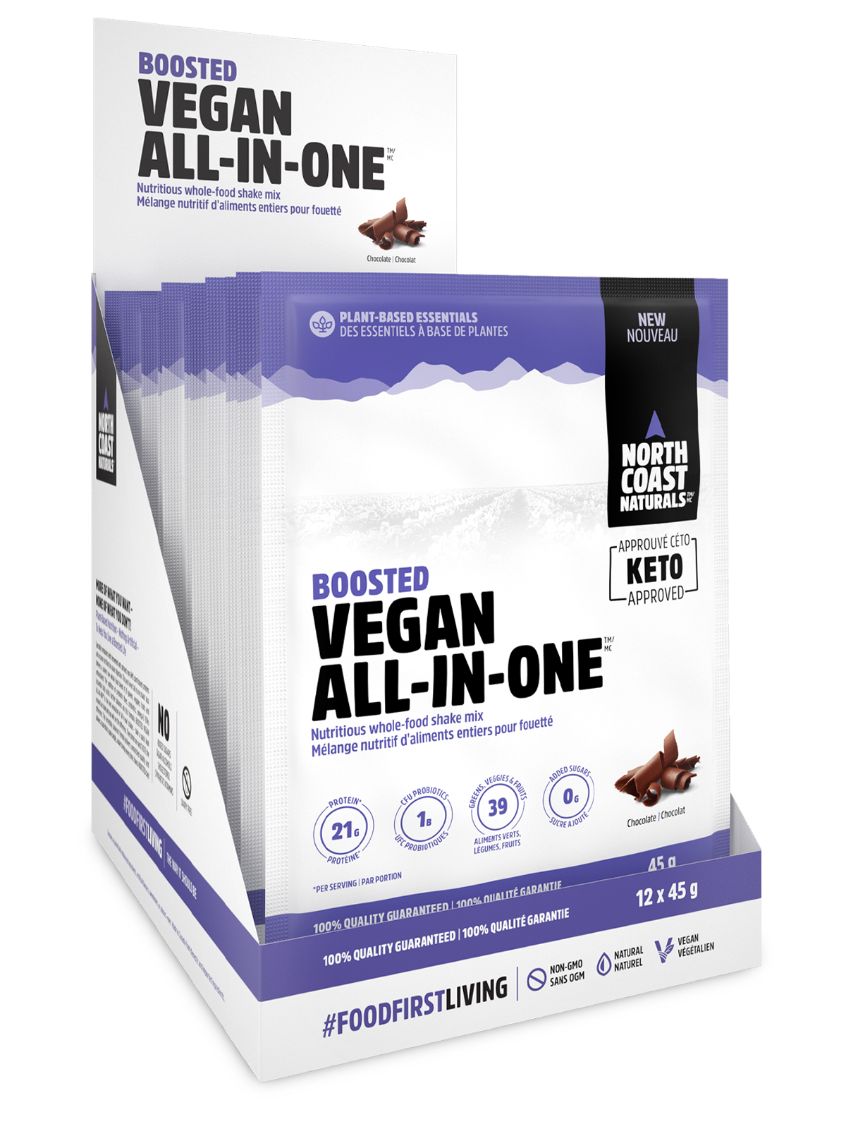 Boosted Vegan All-in-one - 12 x 42g - Choclate