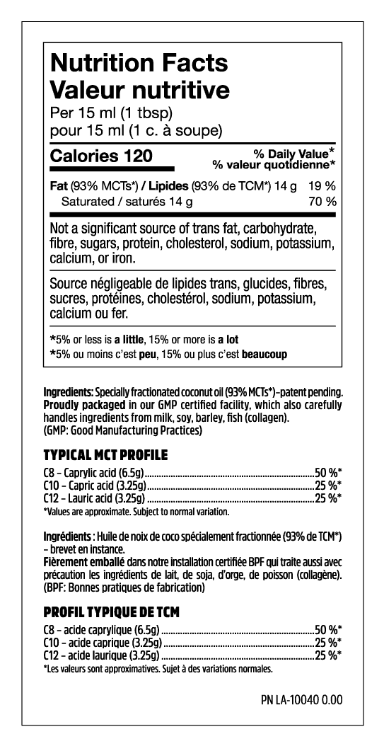Boosted MCT Cooking Oil Nutrition Facts - 473 ml